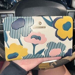 Spartina 449 Floral Wallet in Yellow, Pink, and Blue